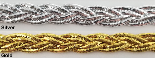 Metallic braid gimp - metallic,